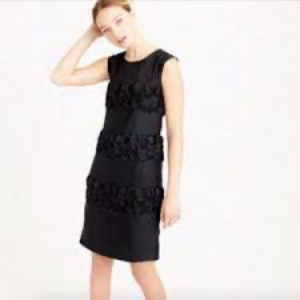J.Crew Collection Embellished Silk Organza Dress 6